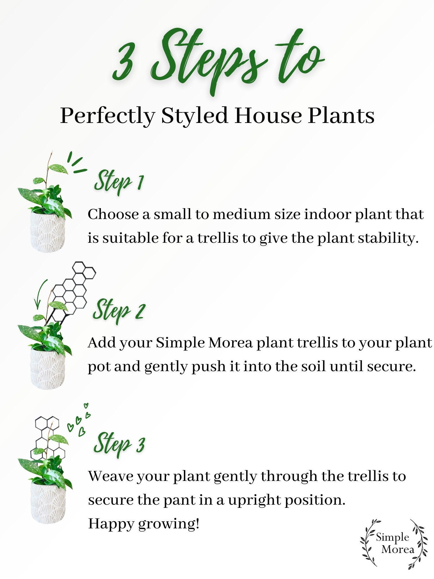 12" Tall Bronze Honeycomb Plant Trellis, Style #2