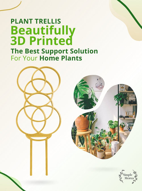 12" Tall Bronze Circle Plant Trellis, Style #7